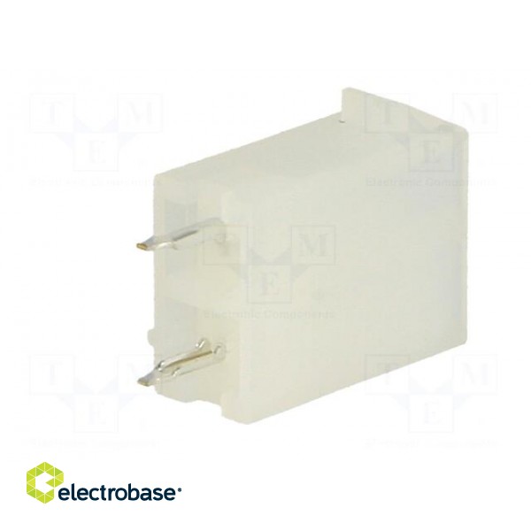 Socket | wire-board | male | N42G | 4.2mm | PIN: 2 | THT | 600V | 9A | tinned image 6