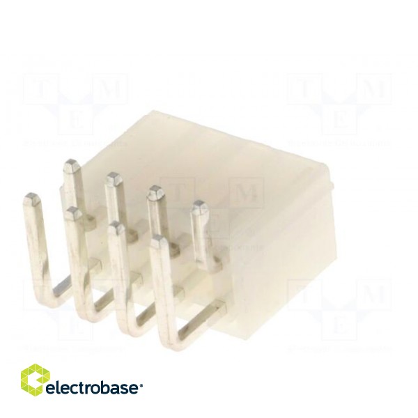 Socket | wire-board | male | N42G | 4.2mm | PIN: 8 | THT | 600V | 9A | tinned image 6