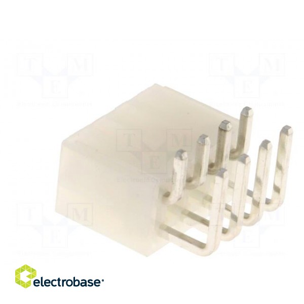 Socket | wire-board | male | N42G | 4.2mm | PIN: 8 | THT | 600V | 9A | tinned image 4