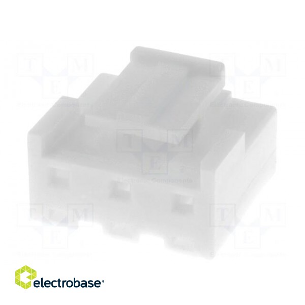 Plug | wire-board | female | 5mm | PIN: 3 | white | Type: w/o contacts image 1