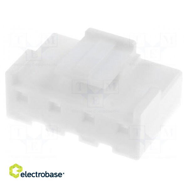 Plug | wire-board | female | 5mm | PIN: 4 | Colour: white фото 1