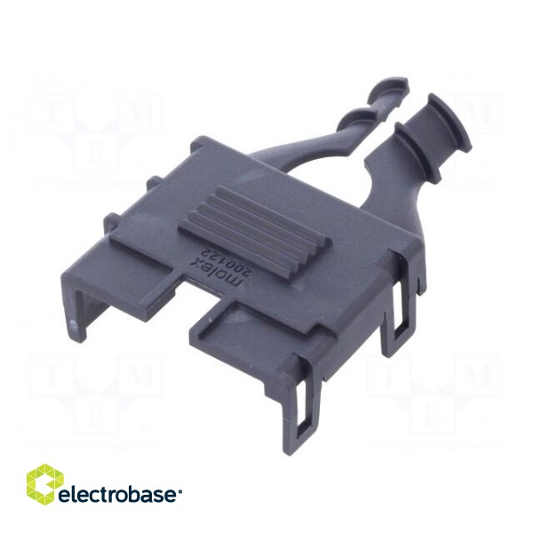 Cable hood and fastener | female | Mega-Fit | PIN: 10 | Layout: 2x5 image 1