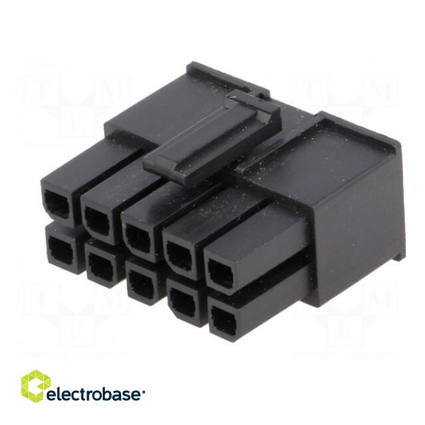 Plug | wire-wire/PCB | female | Mega-Fit | 5.7mm | PIN: 10 | UL94V-0 | 23A image 2