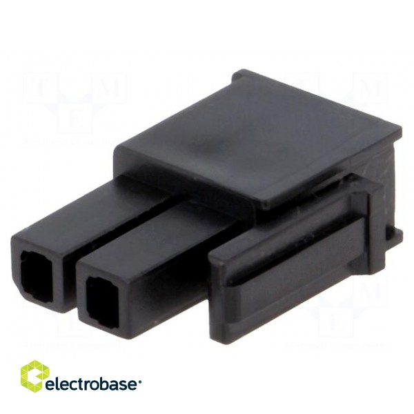 Plug | wire-wire/PCB | female | Mega-Fit | 5.7mm | PIN: 2 | UL94V-0 | 23A фото 1
