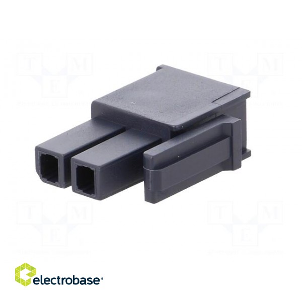 Plug | wire-wire/PCB | female | Mega-Fit | 5.7mm | PIN: 2 | UL94V-2 | 23A image 2