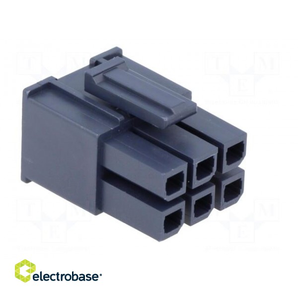 Plug | wire-wire/PCB | female | Mega-Fit | 5.7mm | PIN: 6 | UL94V-2 | 23A image 8