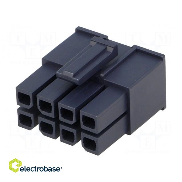 Plug | wire-wire/PCB | female | Mega-Fit | 5.7mm | PIN: 8 | UL94V-2 | 23A image 1