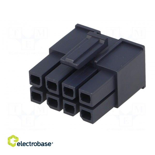 Plug | wire-wire/PCB | female | Mega-Fit | 5.7mm | PIN: 8 | UL94V-2 | 23A image 2