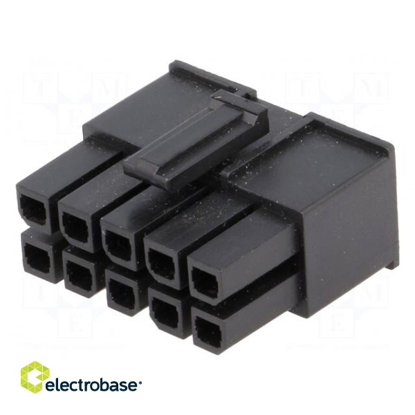 Plug | wire-wire/PCB | female | Mega-Fit | 5.7mm | PIN: 10 | UL94V-0 | 23A image 1