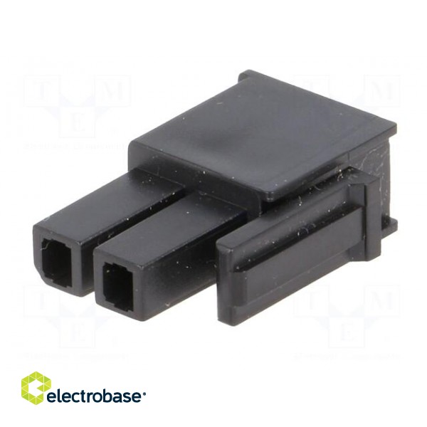 Plug | wire-wire/PCB | female | Mega-Fit | 5.7mm | PIN: 2 | UL94V-0 | 23A фото 2