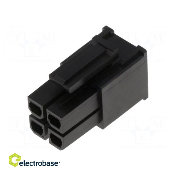 Plug | wire-wire/PCB | female | Mega-Fit | 5.7mm | PIN: 4 | UL94V-0 | 23A image 1