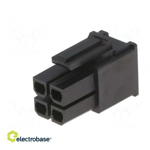 Plug | wire-wire/PCB | female | Mega-Fit | 5.7mm | PIN: 4 | UL94V-0 | 23A image 2