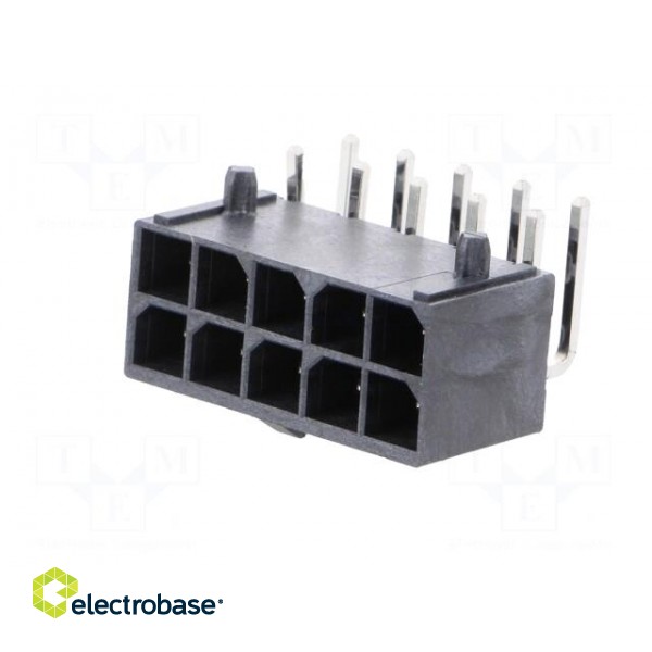 Socket | wire-board | male | Mega-Fit | 5.7mm | PIN: 10 | Layout: 2x5 | 23A image 2