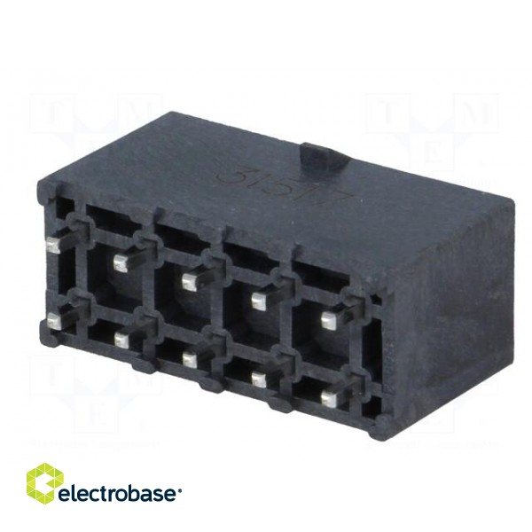 Socket | wire-board | male | Mega-Fit | 5.7mm | PIN: 10 | Layout: 2x5 | 23A image 6