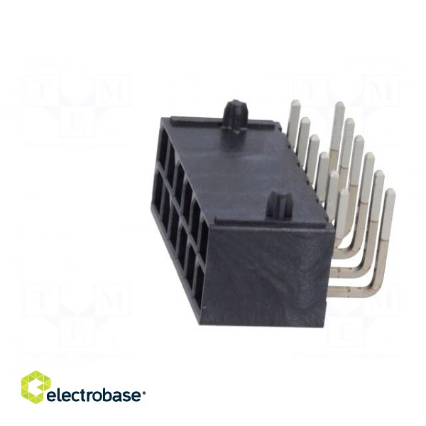 Socket | wire-board | male | Mega-Fit | 5.7mm | PIN: 12 | Layout: 2x6 | 23A image 3