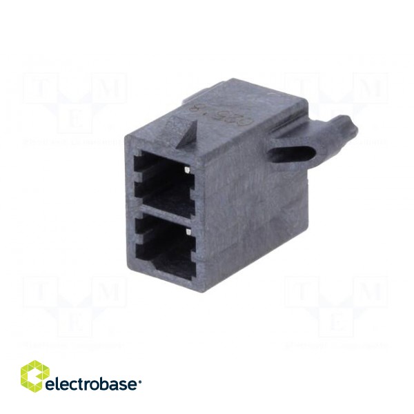 Socket | wire-board | male | Mega-Fit | 5.7mm | PIN: 2 | Layout: 2x1 | 23A image 2