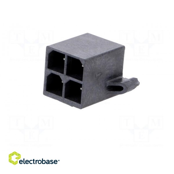 Socket | wire-board | male | Mega-Fit | 5.7mm | PIN: 4 | Layout: 2x2 | 23A image 2