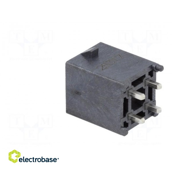 Socket | wire-board | male | Mega-Fit | 5.7mm | PIN: 4 | UL94V-0 | 23A | THT image 4
