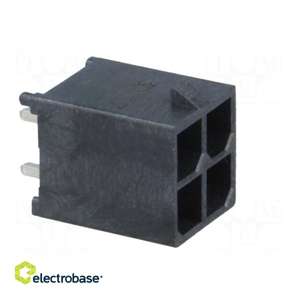 Socket | wire-board | male | Mega-Fit | 5.7mm | PIN: 4 | UL94V-0 | 23A | THT image 8