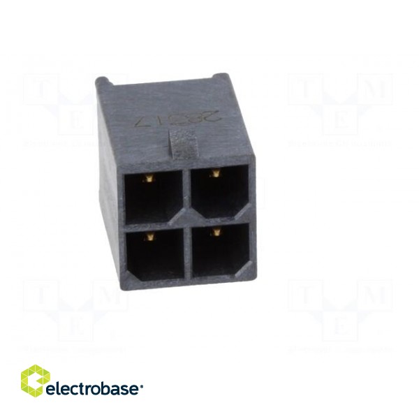 Socket | wire-board | male | Mega-Fit | 5.7mm | PIN: 4 | UL94V-0 | 23A | THT image 9