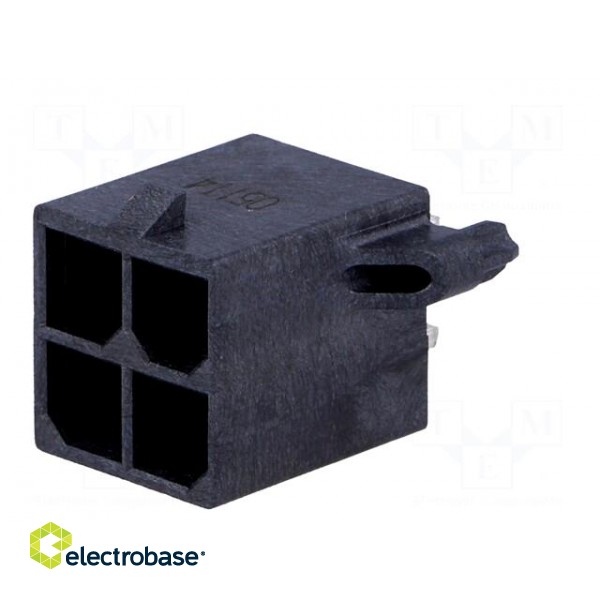 Socket | wire-board | male | Mega-Fit | 5.7mm | PIN: 4 | Layout: 2x2 | 23A image 2