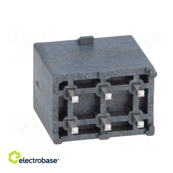 Socket | wire-board | male | Mega-Fit | 5.7mm | PIN: 6 | UL94V-0 | 23A | THT image 5