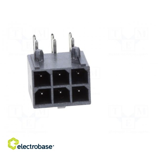 Socket | wire-board | male | Mega-Fit | 5.7mm | PIN: 6 | Layout: 2x3 | 23A image 9