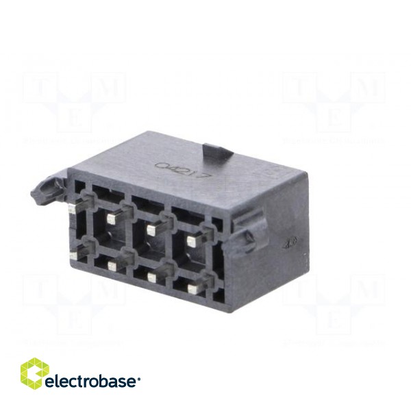 Socket | wire-board | male | Mega-Fit | 5.7mm | PIN: 8 | Layout: 2x4 | 23A image 6