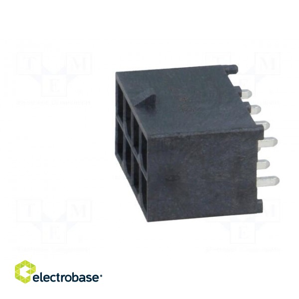 Socket | wire-board | male | Mega-Fit | 5.7mm | PIN: 8 | UL94V-0 | 23A | THT image 3
