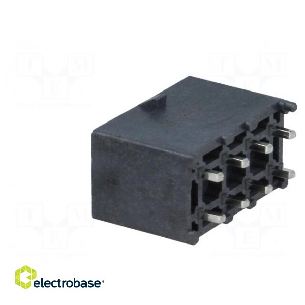 Socket | wire-board | male | Mega-Fit | 5.7mm | PIN: 8 | UL94V-0 | 23A | THT image 4