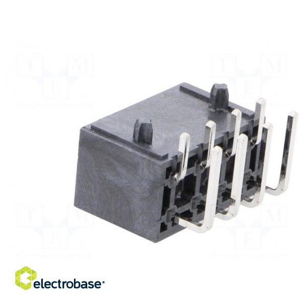 Socket | wire-board | male | Mega-Fit | 5.7mm | PIN: 8 | UL94V-0 | 23A | THT image 4