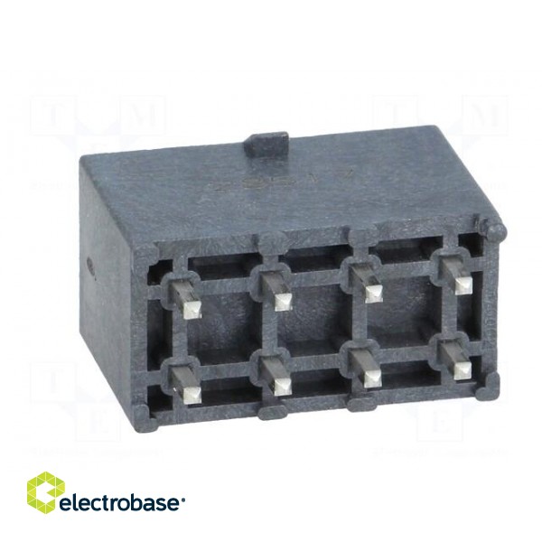 Socket | wire-board | male | Mega-Fit | 5.7mm | PIN: 8 | Layout: 2x4 | 23A image 5