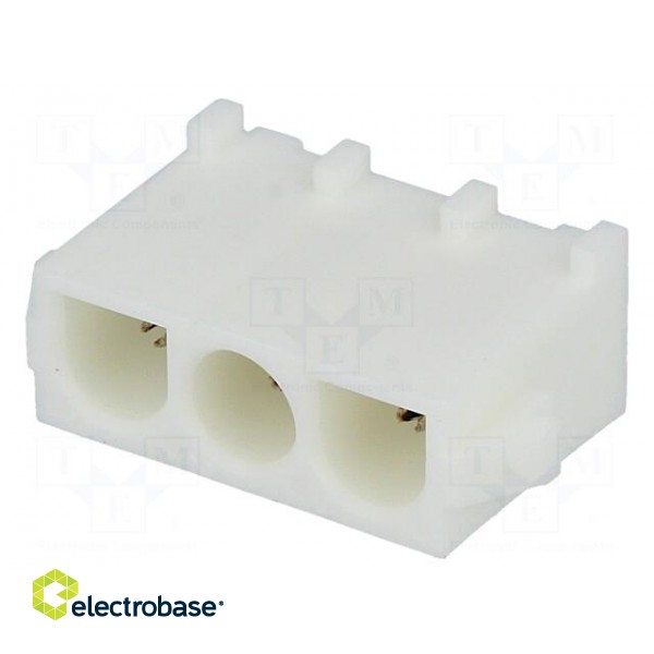 Socket | wire-wire/PCB | male | Universal MATE-N-LOK | 6.35mm | PIN: 3 image 1