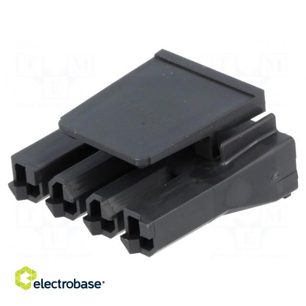 Connector: wire-board | SABRE | plug | female | PIN: 4 | w/o contacts paveikslėlis 1