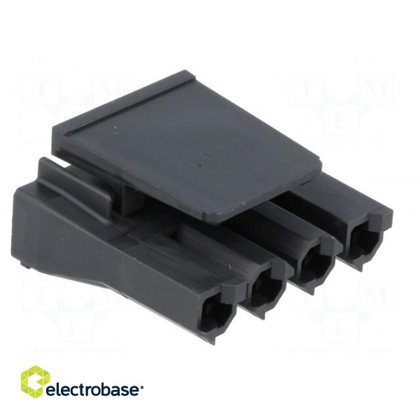 Connector: wire-board | SABRE | plug | female | PIN: 4 | w/o contacts paveikslėlis 8