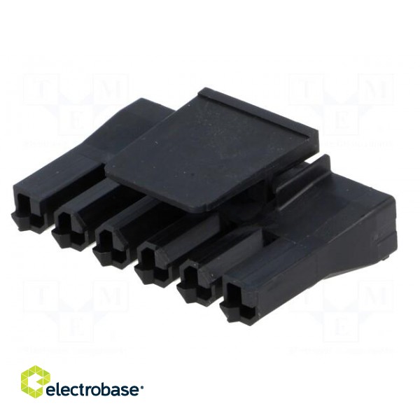 Connector: wire-board | SABRE | plug | female | PIN: 6 | w/o contacts paveikslėlis 2