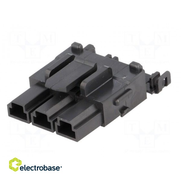 Plug | wire-board | female | Series: Mini-Fit Sr | 10mm | PIN: 3 | 600V paveikslėlis 2