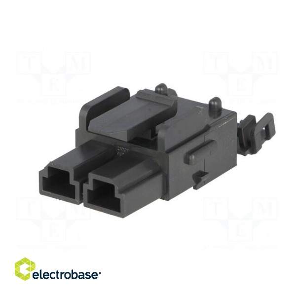 Plug | wire-wire/PCB | female | Mini-Fit Sr | 10mm | PIN: 2 | 600V paveikslėlis 2