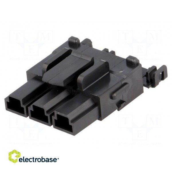 Plug | wire-board | female | Series: Mini-Fit Sr | 10mm | PIN: 3 | 600V фото 1