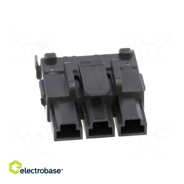 Plug | wire-board | female | Series: Mini-Fit Sr | 10mm | PIN: 3 | 600V paveikslėlis 9