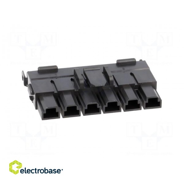 Plug | wire-board | female | Series: Mini-Fit Sr | 10mm | PIN: 6 | 600V image 9