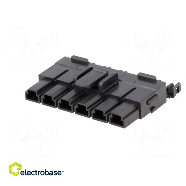 Plug | wire-board | female | Series: Mini-Fit Sr | 10mm | PIN: 6 | 600V paveikslėlis 2