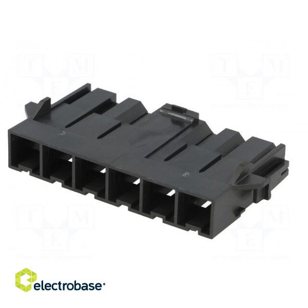 Plug | wire-board | male | Series: Mini-Fit Sr | 10mm | PIN: 6 | 600V paveikslėlis 6
