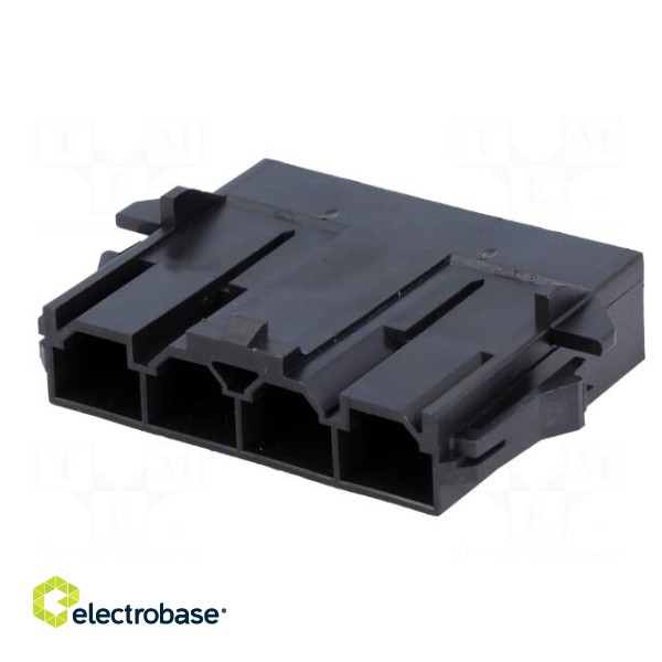 Plug | wire-wire/PCB | male | Mini-Fit Sr | 10mm | PIN: 4 | 600V paveikslėlis 2