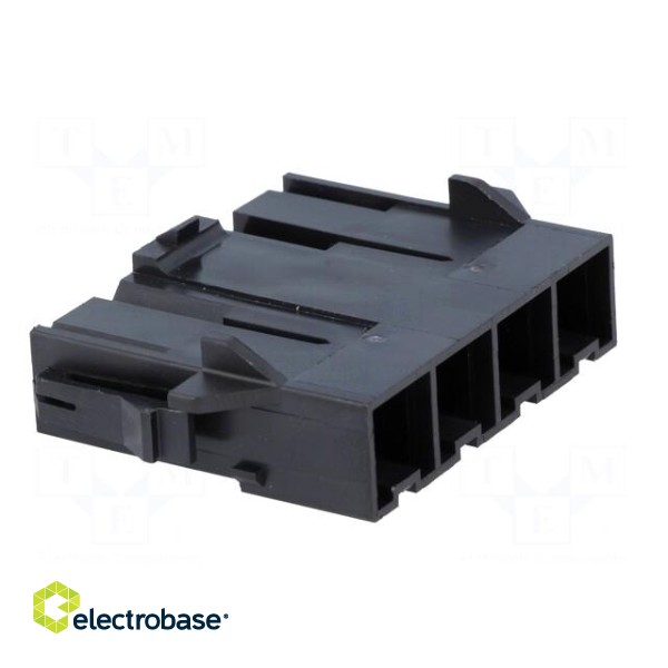 Plug | wire-wire/PCB | male | Mini-Fit Sr | 10mm | PIN: 4 | 600V paveikslėlis 4