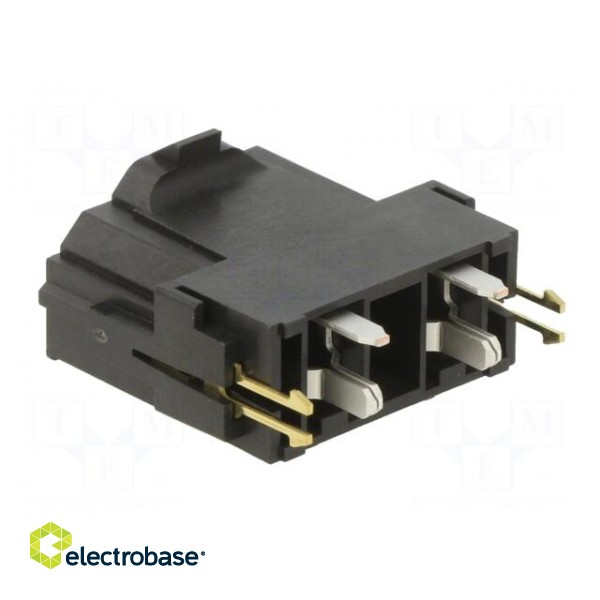 Socket | wire-board | male | Mini-Fit Sr | 10mm | PIN: 2 | 50A | THT | 600V paveikslėlis 4