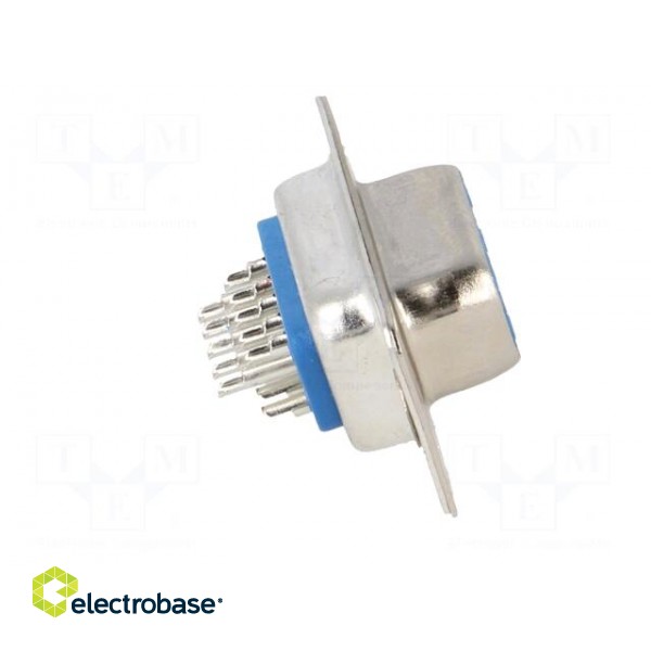 D-Sub HD | PIN: 15 | plug | female | for cable | straight | soldering paveikslėlis 7