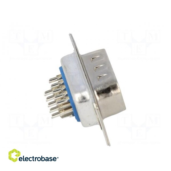 D-Sub HD | PIN: 15 | plug | male | for cable | straight | soldering | 5A paveikslėlis 7