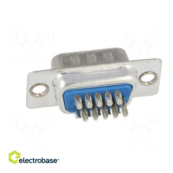 D-Sub HD | PIN: 15 | plug | male | for cable | straight | soldering | 5A image 5