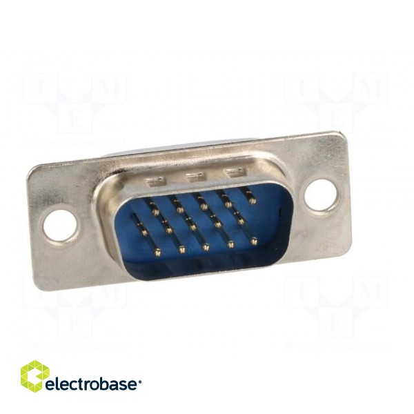 D-Sub HD | PIN: 15 | plug | male | for cable | straight | soldering | 5A image 9